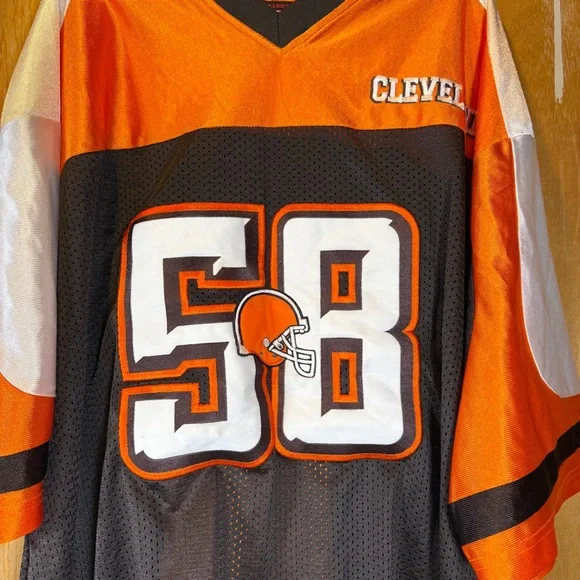 Vintage Cleveland Browns Jersey NFL Collection BET Sports 90s 80s Y2K Size XL 58 - Picture 2 of 6